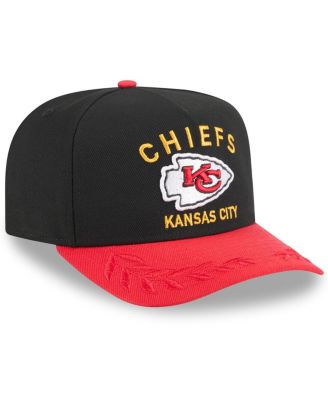 Big Boys and Girls Black/Red Kansas City Chiefs 2025 NFL Draft A-Frame 9FIFTY Snapback Hat
