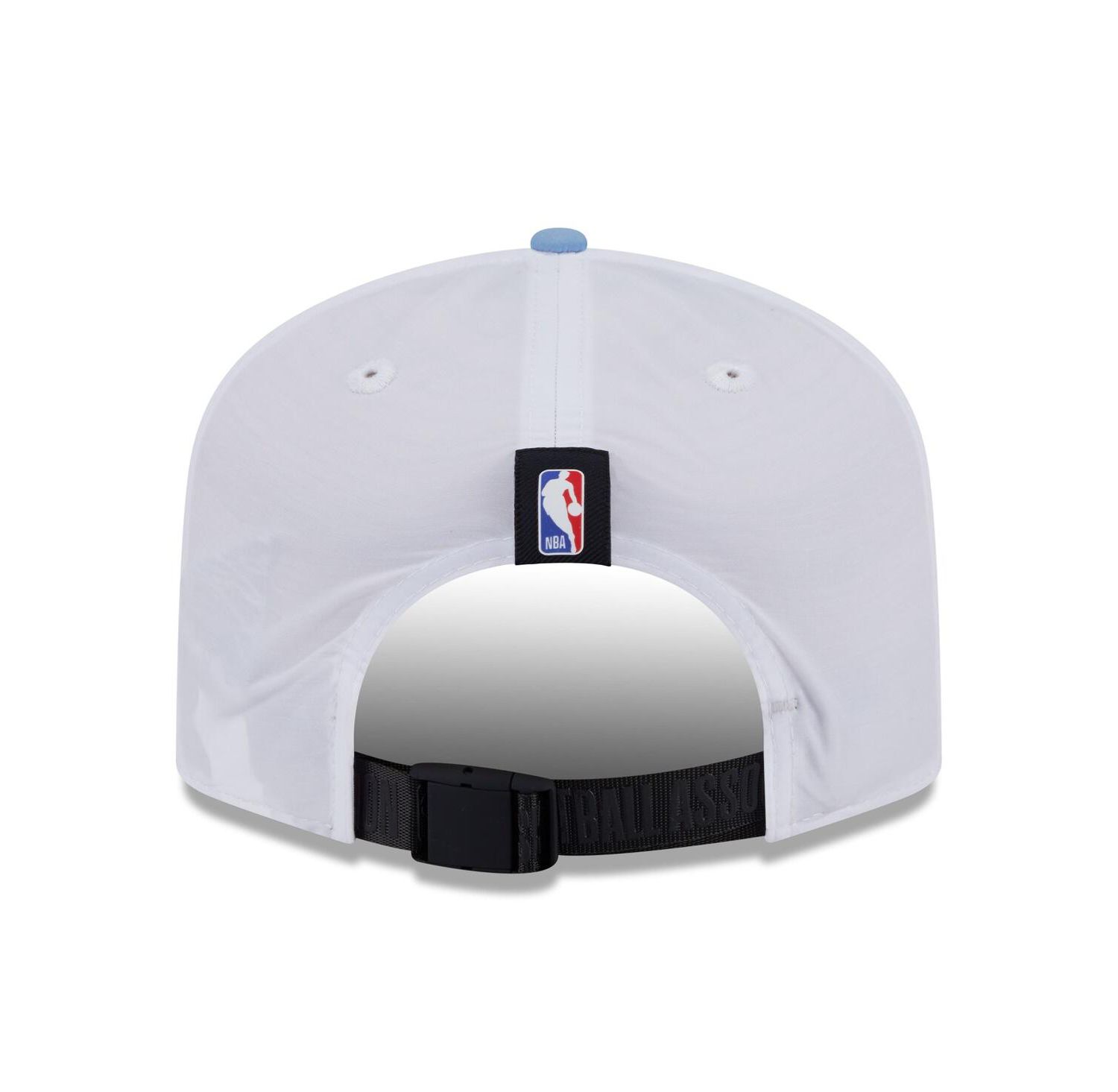 Men's White/Light Blue Memphis Grizzlies 2025 NBA Draft On-Stage Nylon 19TWENTY Adjustable Hat