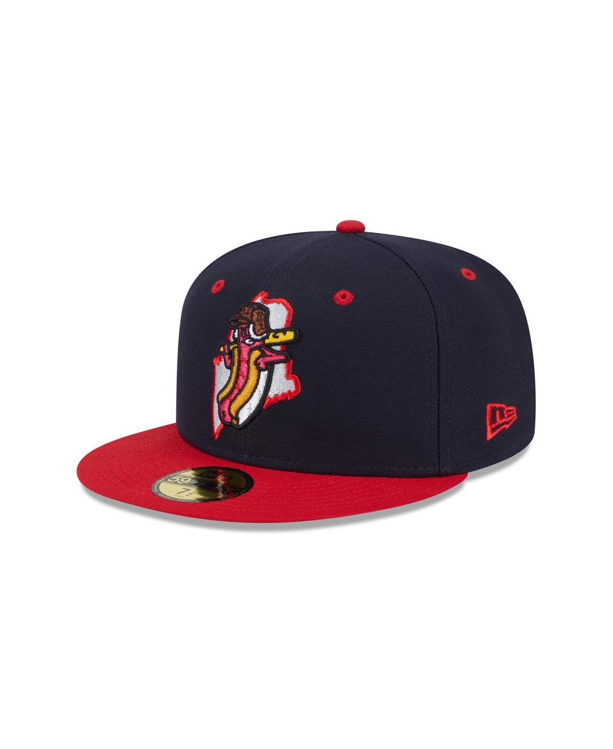 New Era Men's Navy Portland Sea Dogs Theme Nights 59fifty Fitted Hat