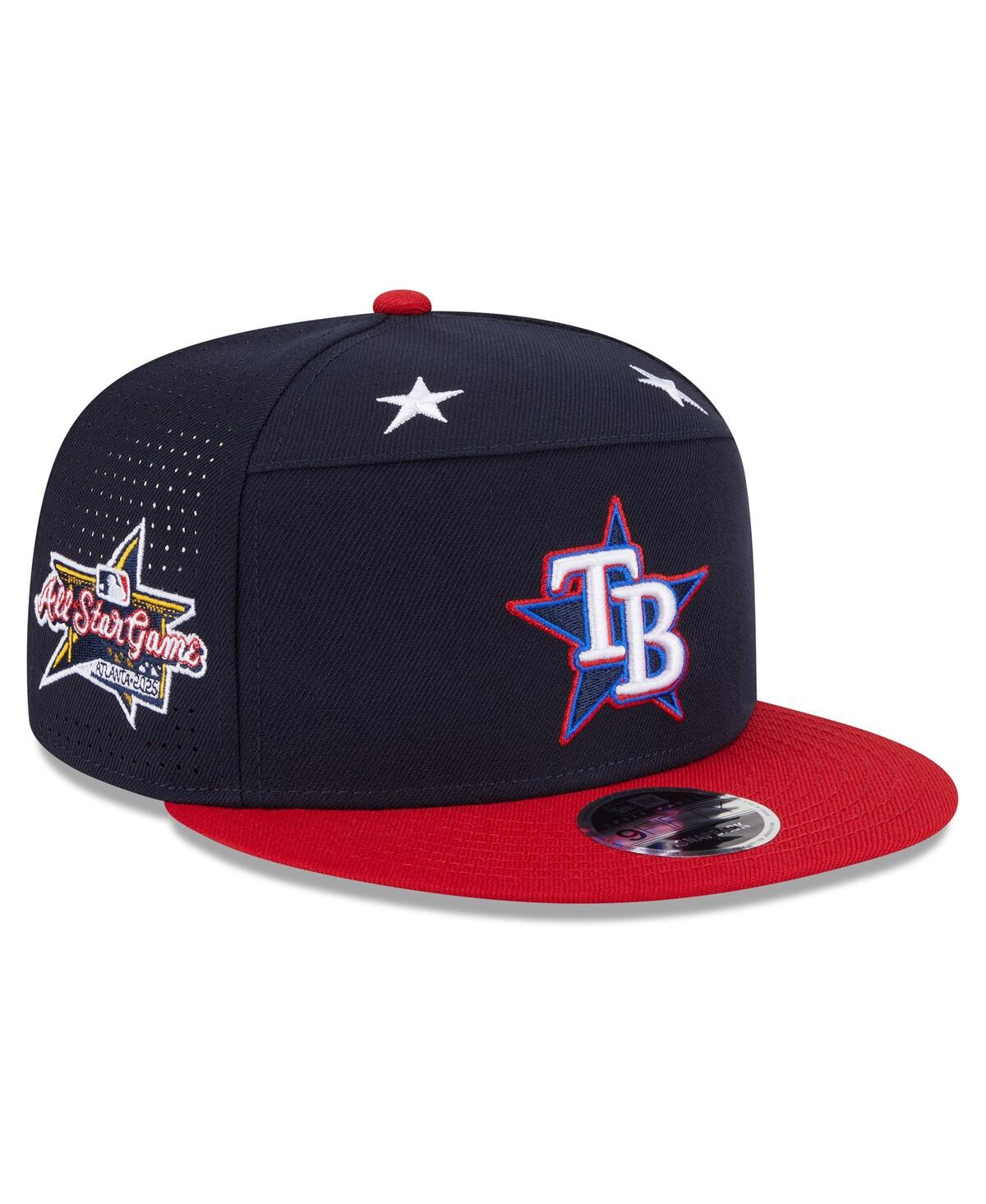 New Era Men's Navy/red Tampa Bay Rays 2025 Mlb All-star Game Workout Side Patch 9fifty Snapback Hat