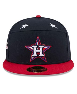 Men's Navy/Red Houston Astros 2025 MLB All-Star Game Workout Side Patch 59FIFTY Fitted Hat