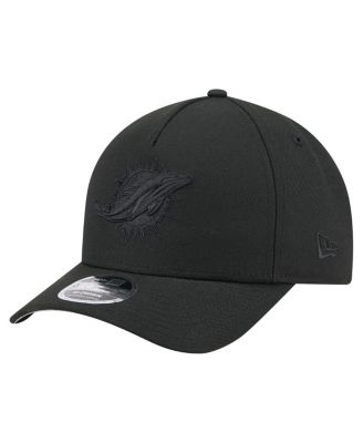 New Era - Men's Black Miami Dolphins Team Collection 9FORTY M-crown A-Frame Adjustable Hat