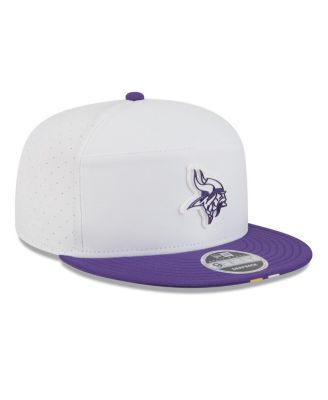 Men's White/Purple Minnesota Vikings 2025 NFL Training Camp Split Panel 9FIFTY Snapback Hat