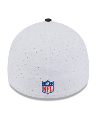 Men's White/Black Jacksonville Jaguars 2025 NFL Training Camp Throwback Logo 39THIRTY Flex Hat