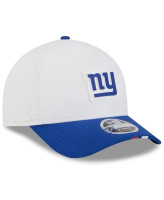 Big Boys and Girls White/Royal New York Giants 2025 NFL Training Camp A-Frame 9FORTY Adjustable Hat
