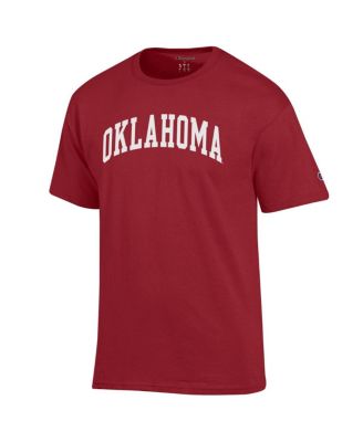 Men's Crimson Oklahoma Sooners Basic Arch T-Shirt