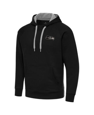 Men's Black Seattle Seahawks Brushed Carbon Victory Pullover Hoodie