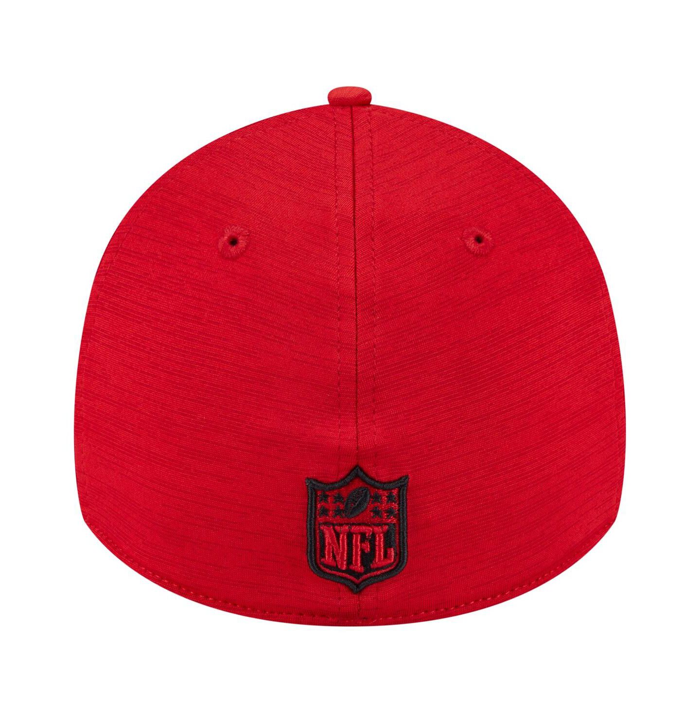 Мужская кепка New Era Scarlet San Francisco 49ers Stripes 39THIRTY Flex Hat — фото 4