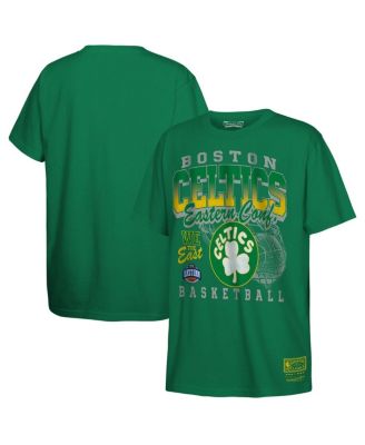 Mitchell & Ness - Big Boys and Girls Kelly Green Boston Celtics 2025 NBA Playoffs Retro Monumental T-Shirt