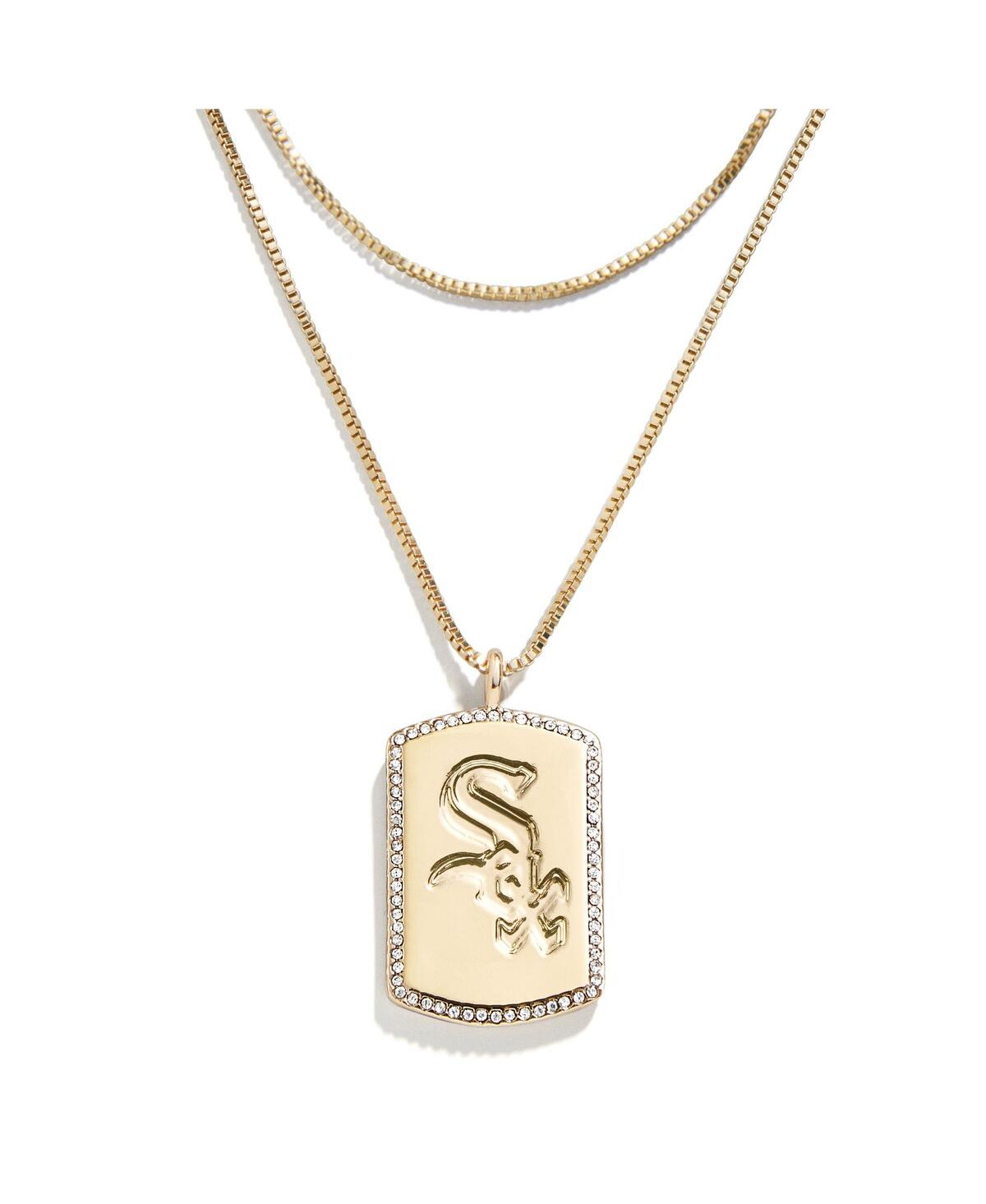 x Baublebar Chicago White Sox Dog Tag Necklace - Gold