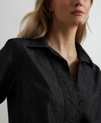 Denim Cotton Shift Dress