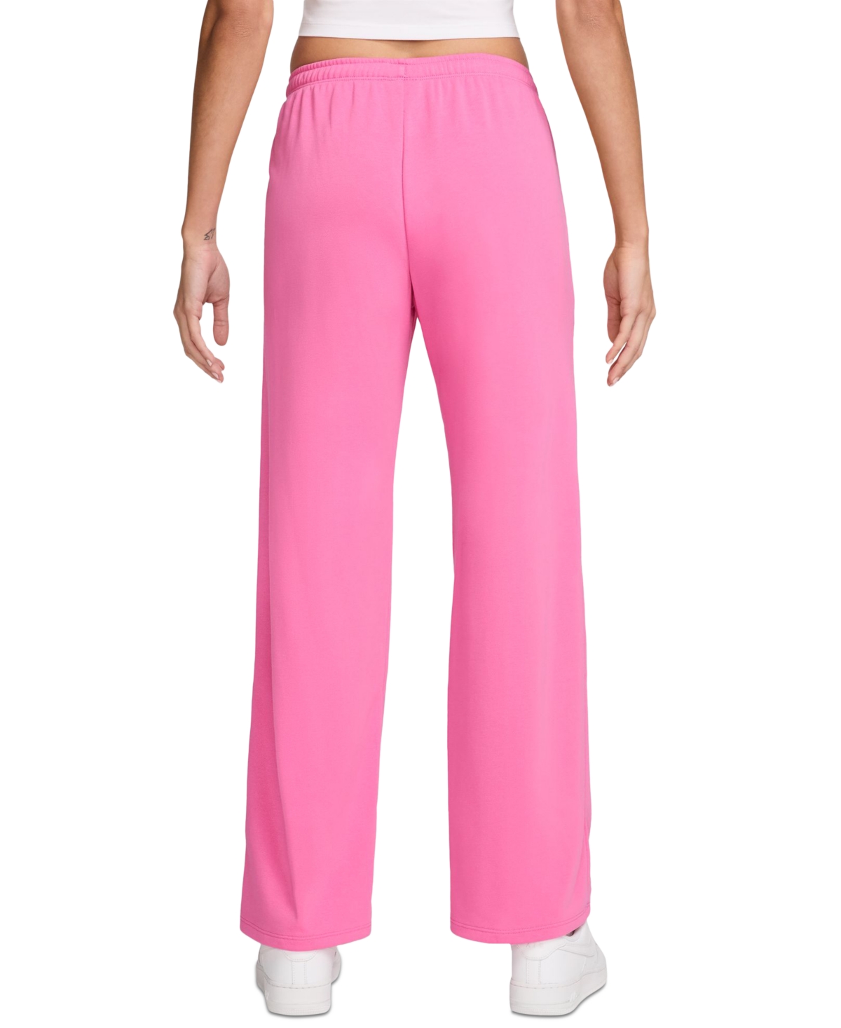 Nike Women's Sportswear Chill French Terry Open-hem Sweatpants In Pink