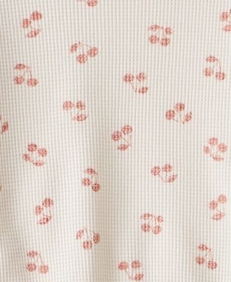 Toddler Girls Cherry Fruit-Print Long-Sleeve Top & Pants, 2 Piece Set