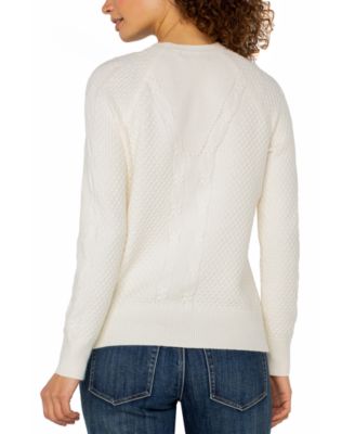 Women's Crewneck Long-Sleeve Raglan Sweater