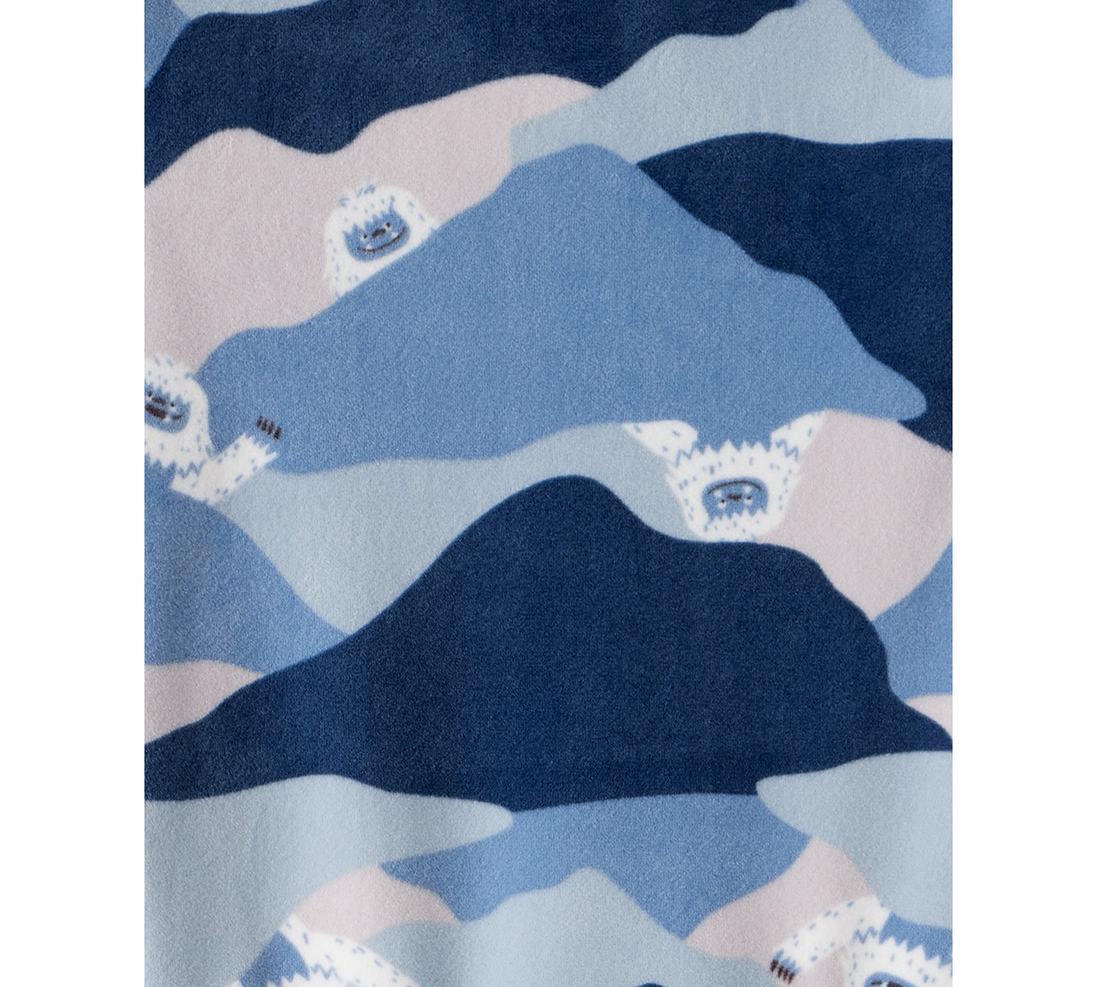 Carter's Toddler Boys Yeti-Print Velour Long-Sleeve 2-Piece Pajamas