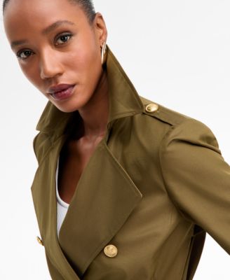 Women's Military Trench Coat, Macy's Exclusive 
