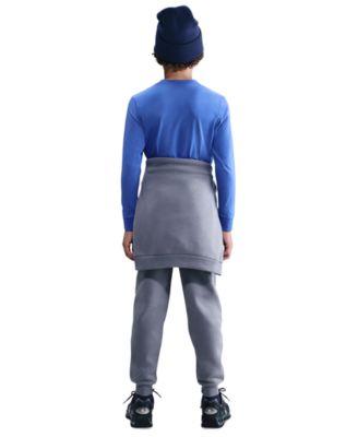 Boys and Girls Sportswear Logo Embroidered Long-Sleeve T-Shirt 