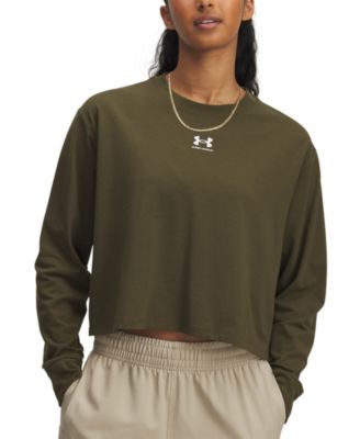 Under Armour - Women's Active Campus Boxy Cropped Long-Sleeve T-Shirt