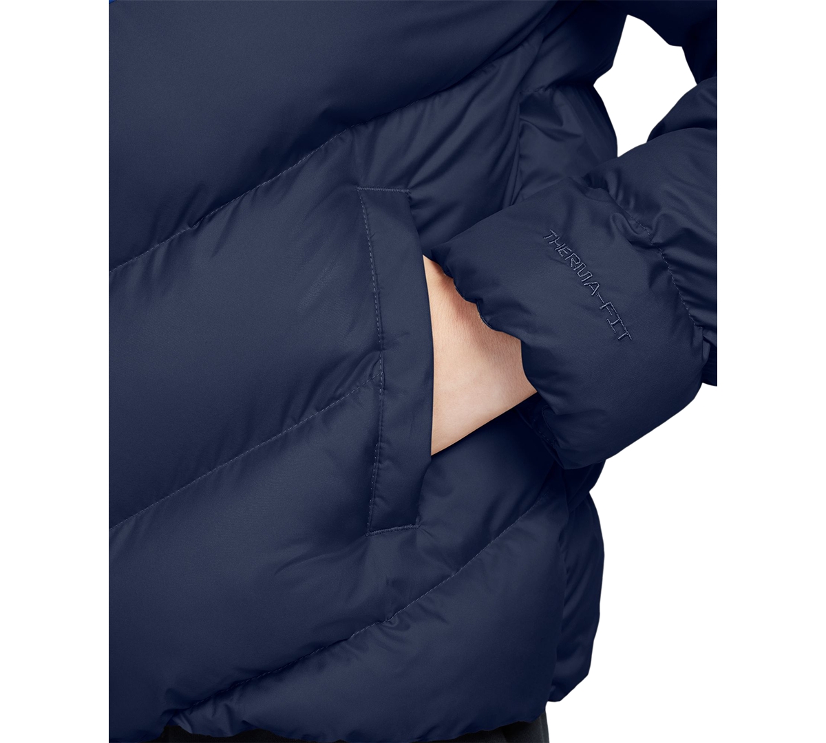 Nike Big Kids All Day Play Therma-fit Loose-fit Puffer Jacket In Blue