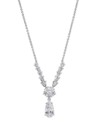 Eliot Danori - Cubic Zirconia Lariat Necklace, 16" + 2" extender