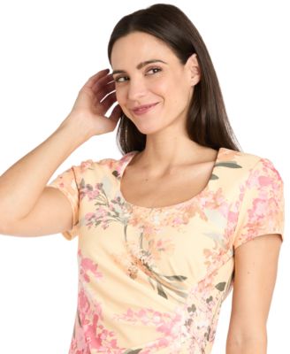 Women's Short-Sleeve Sheath Dress