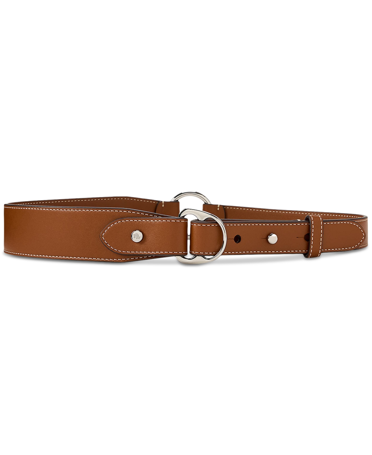 Equestrian D-Ring Leather Belt - Lauren Tan