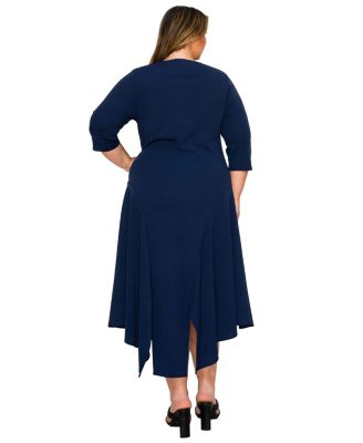 Plus Size Vida Split Hem Dress