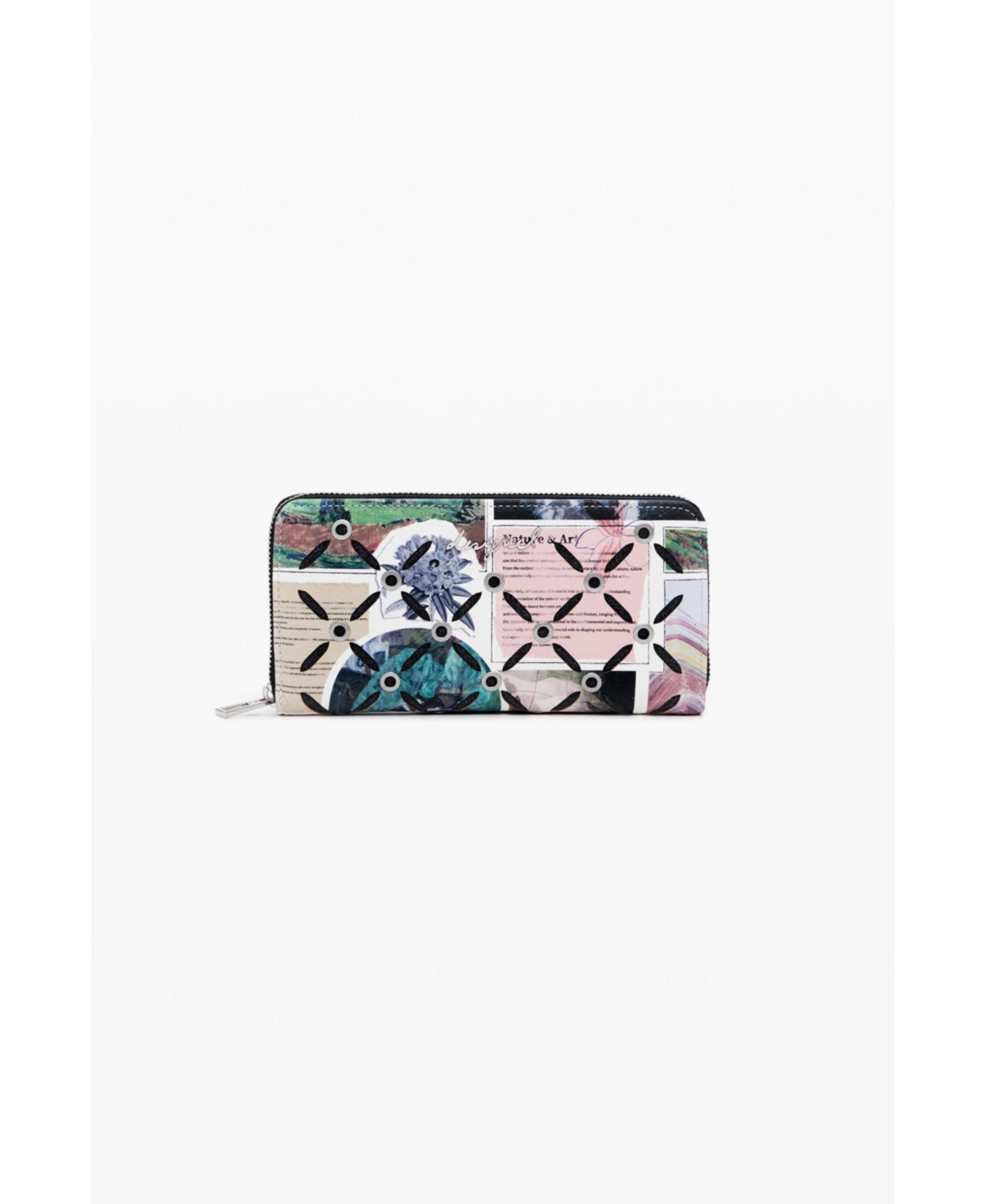 Women's Large cut-out collage wallet - Multi