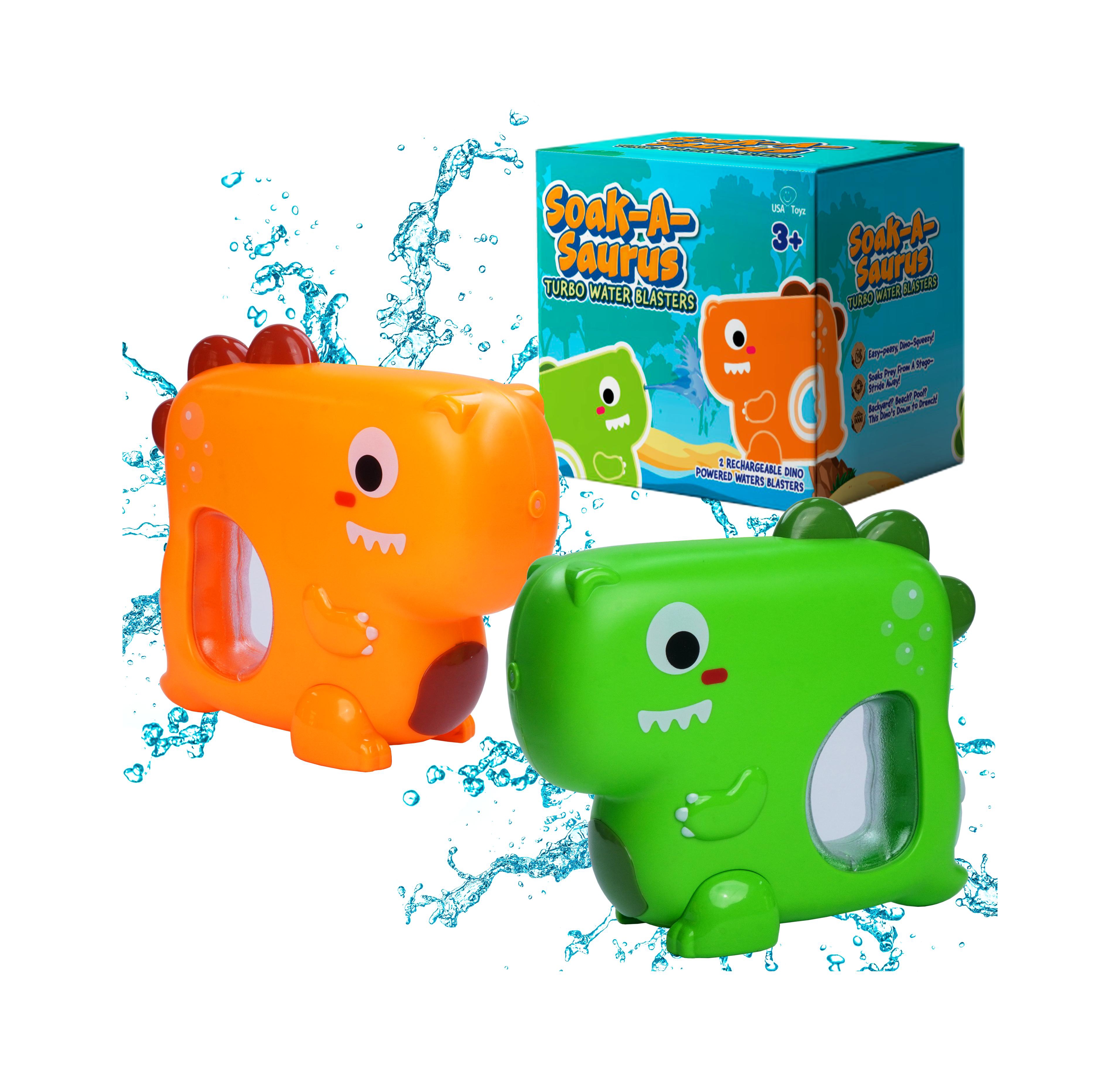 Usa Toyz T-Rex Dino Water Blaster (Green, Orange)
