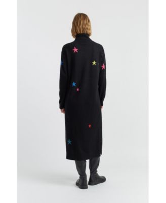 Women's Wool Cashmere Star Rollneck Dress