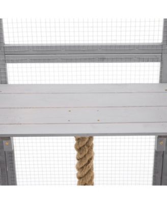 Outdoor Cat House Catio with Condos