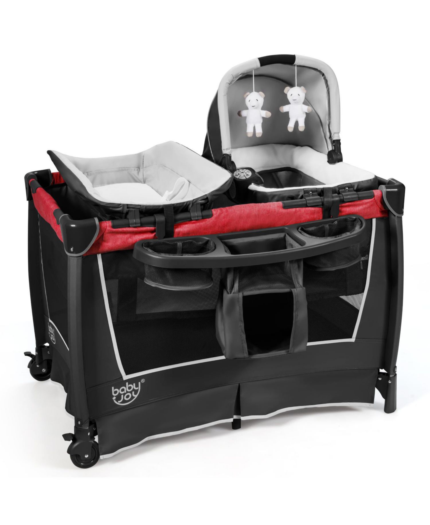 Kids 4 in 1 Convertible Portable Playard Newborn Napper