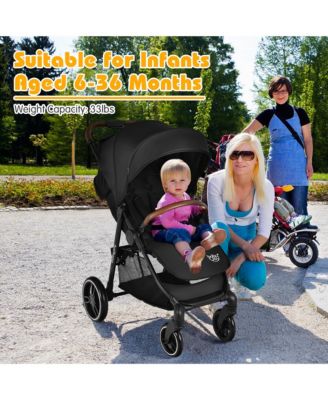 High Landscape Baby Stroller Pushchair with Expandable & Footmuff Canopy 20 lbs. 0-3 Years