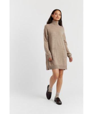 Women's Cashmere Rollneck Dress