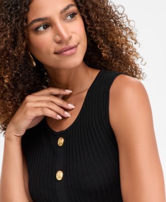 Women's Rib-Knit Sleeveless Sweater, Macy's Exclusive 