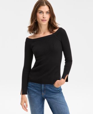I.N.C. International Concepts - Women's Wide-Neck Sweater