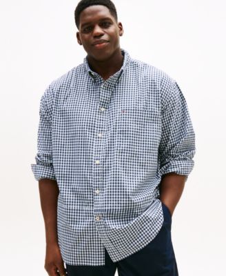 Tommy Hilfiger - Men's Big & Tall Twain Gingham Check Shirt