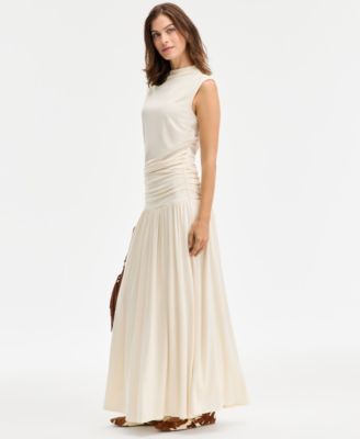 Women's Ruched-Waist Maxi Skirt, Macy's Exclusive