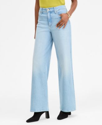 Women's High-Rise Wide-Leg Jeans, Macy's Exclusive 