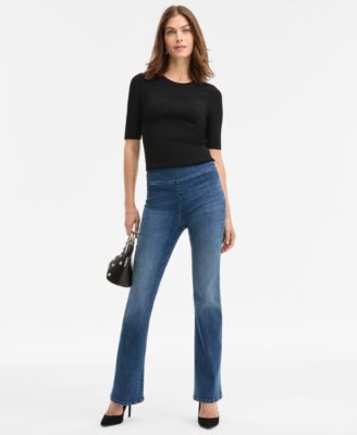 Women's High-Rise Pull-On Bootcut Jeans, Macy's Exclusive