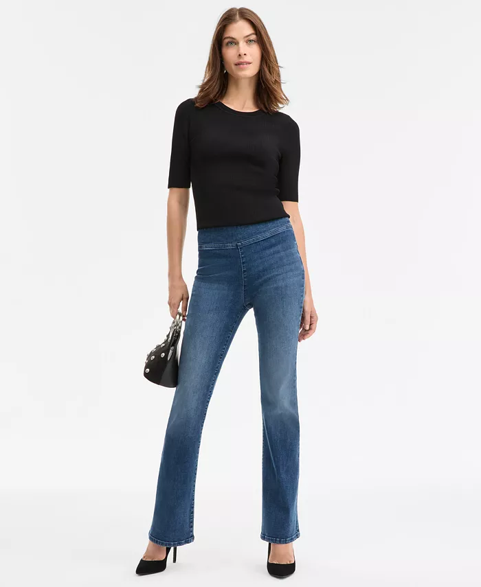 Women's High-Rise Pull-On Bootcut Jeans - thumbnail 3