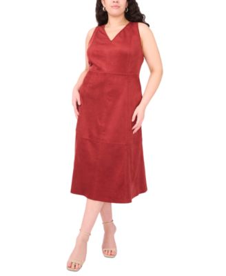Vince Camuto - Plus Size Sleeveless V-Neck Midi Dress
