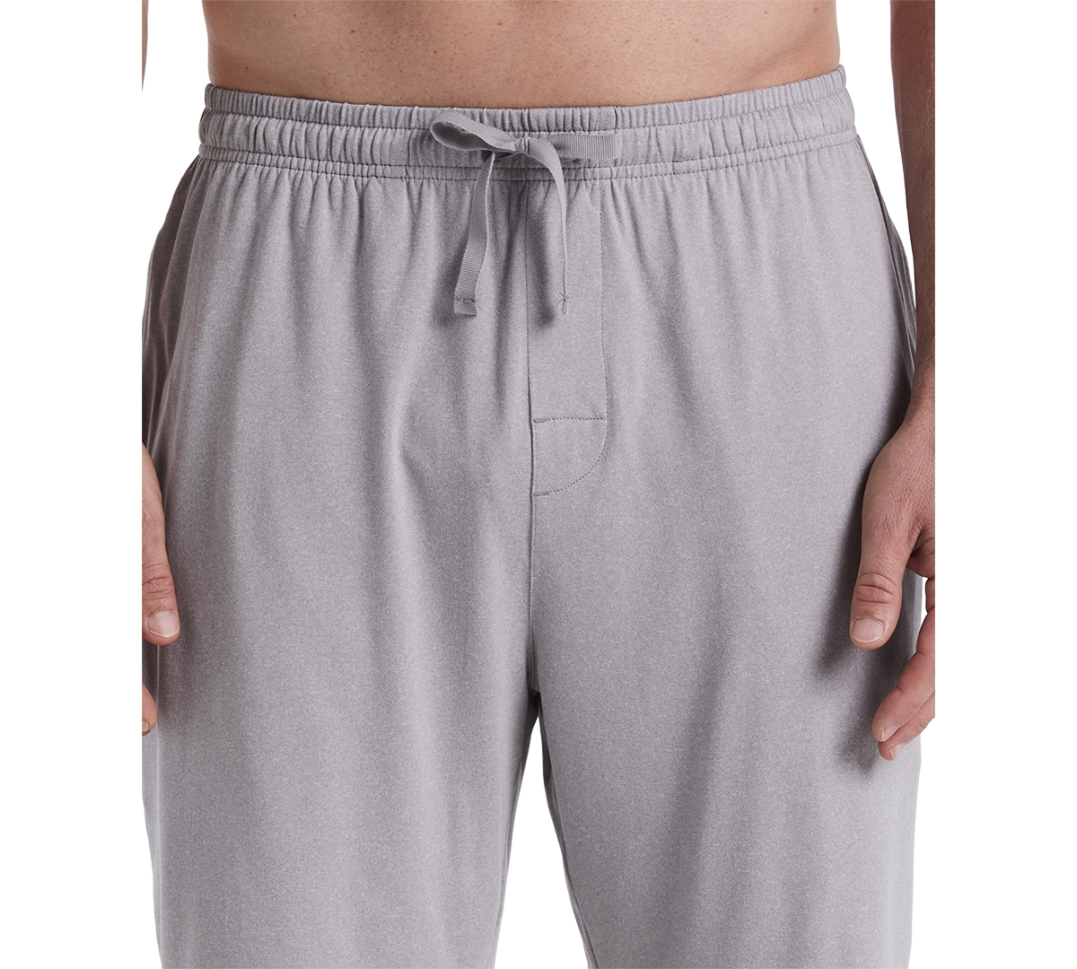 Perry Ellis Portfolio Men's Drawstring Pajama Shorts In Gray