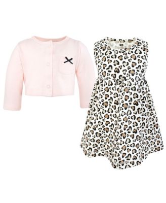 Baby Girls Hudson Cotton Dress and Cardigan Set