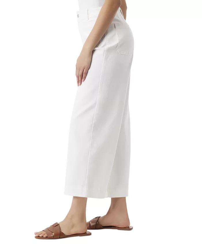 Women's Shape Effect Tummy Sculpt Patch-Pocket Cropped Wide-Leg Jeans - thumbnail 2