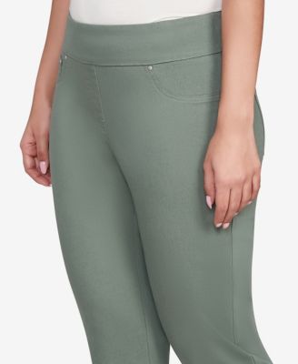 Petite Soft Denim Faux Pocket Pants
