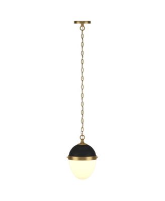 Aurelia 13" Metal Pendant with Glass Shade