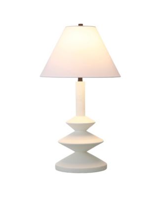 Abilene 28" Resin Triple Gourd Lamp with Fabric Shade