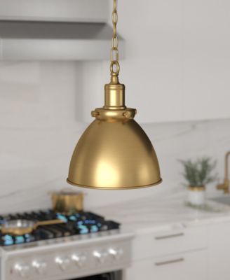 Elodie 8" Metal Pendant with Metal Shade