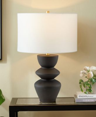 Cassian 25" Ceramic Table Lamp with Fabric Shade